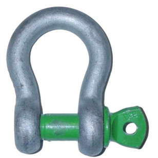 Bow shackle with screw pin