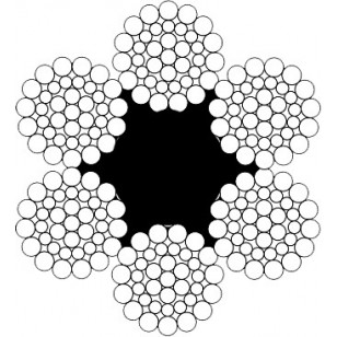 6 x 36 WS FC class wire rope