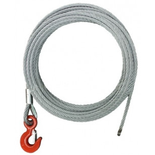 Rope for wire rope winch