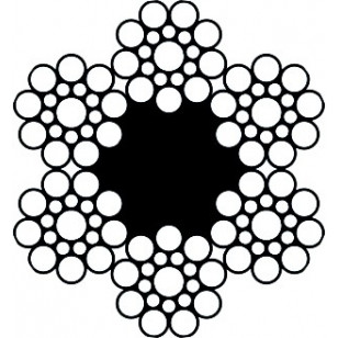 6 x 19 FC class wire rope