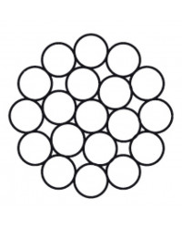 Stainless steel 1x19 single strand wire rope