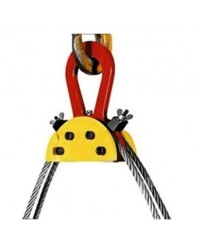 Load positioner for wire rope sling