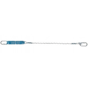 Shock absorbing rope lanyard