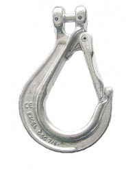 Clevis hook with safety latch