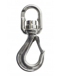 Swivel hook with safety latch