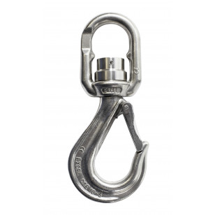 Swivel hook with safety latch