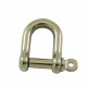 Dee shackle with screw pin