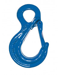 Grade 10 eye hook with safety latch