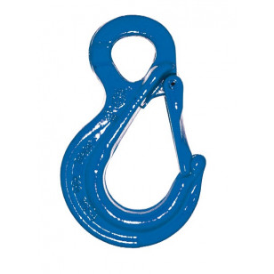 Grade 10 eye hook with safety latch