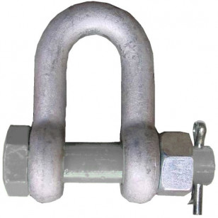 Dee shackle with safety bolt - Import