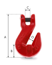 Clevis shortening hook grade 8